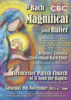 JS Bach Magnificat performed by Cheltenham Bach Choir on 9th November 2024 at Cirencester Parish Church