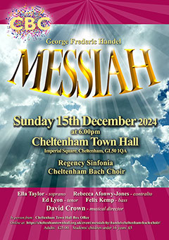 Cheltenham Bach Choir concert archive: December 2024 - Messiah.