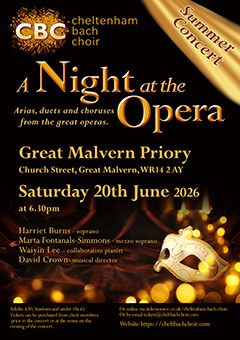A Night at the Opera at Great Malvern Priory on 20th June 2026